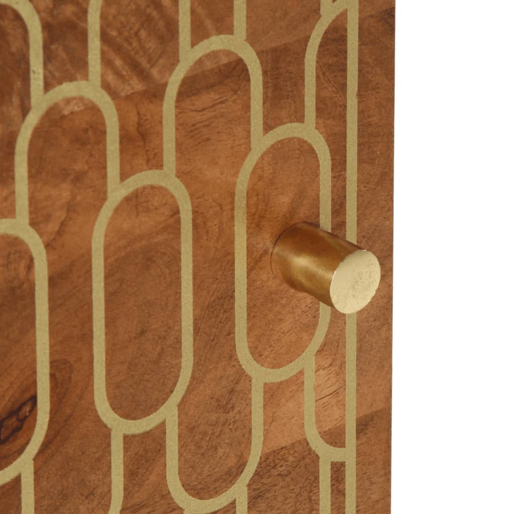 Nattbord 2 stk 40x33x46 cm heltre mango