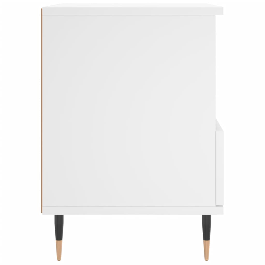 Nattbord 2 stk hvit 40x35x50 cm konstruert tre