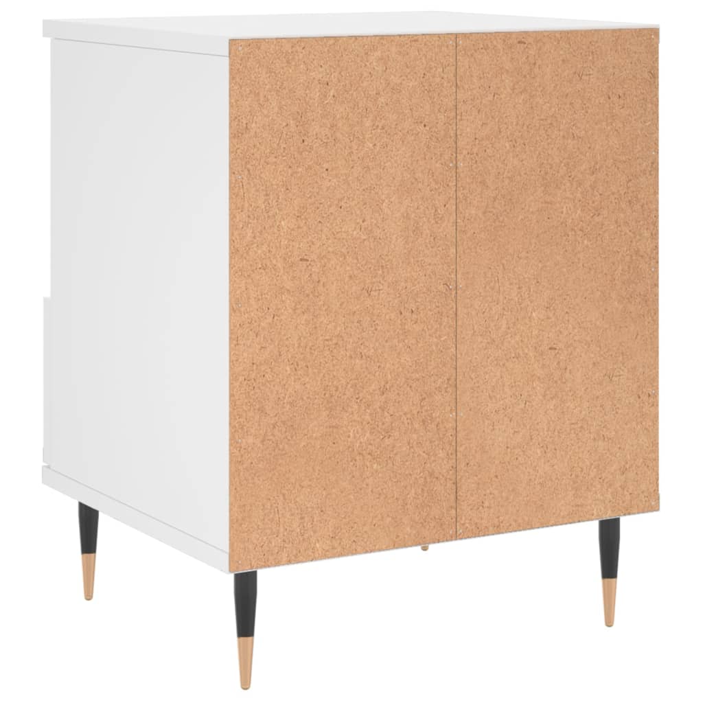 Nattbord 2 stk hvit 40x35x50 cm konstruert tre