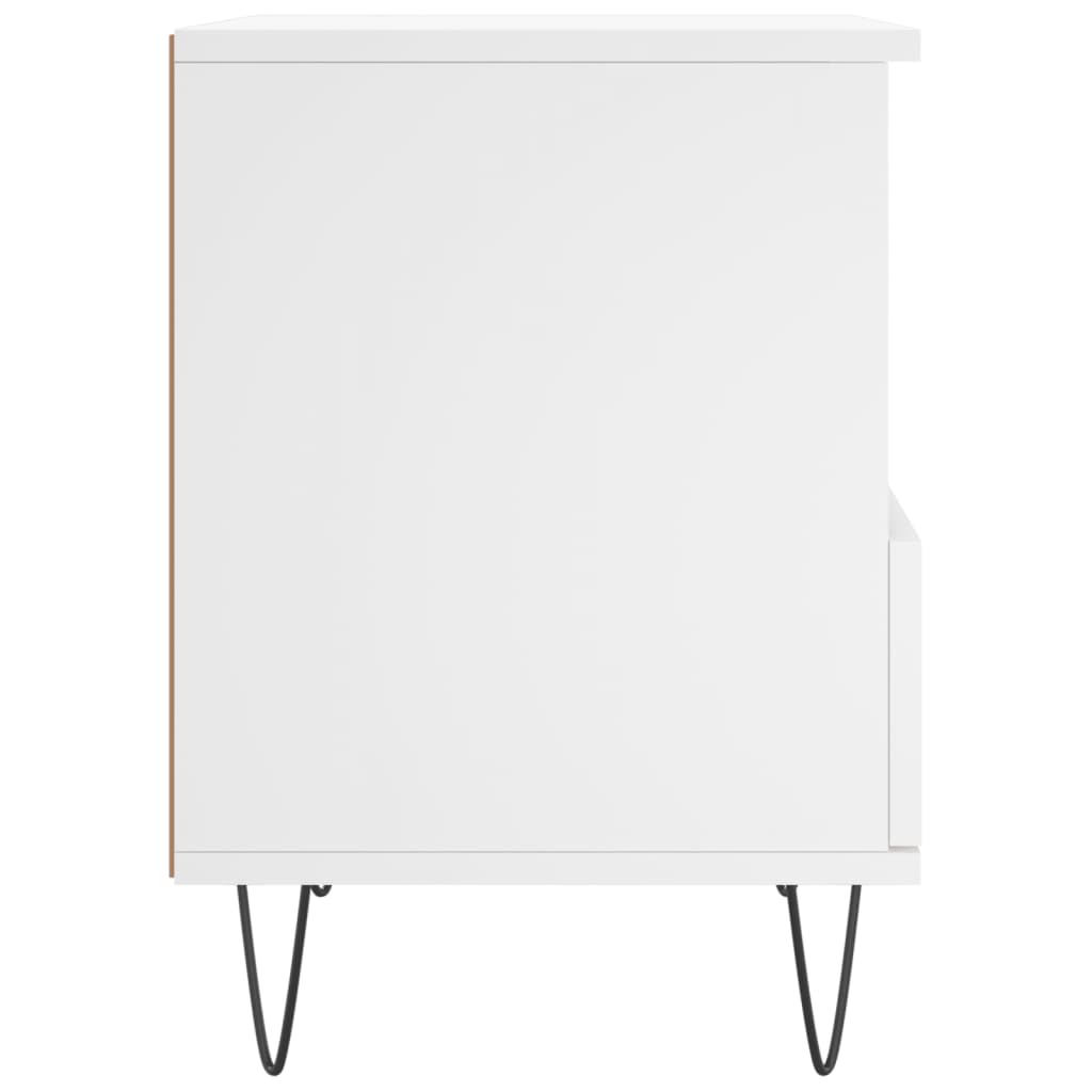 Nattbord 2 stk hvit 40x35x50 cm konstruert tre