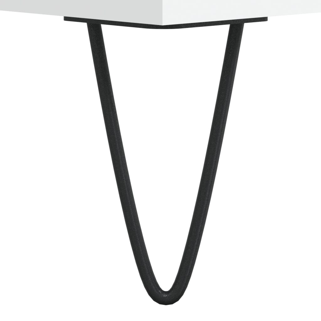 Nattbord 2 stk hvit 40x35x50 cm konstruert tre