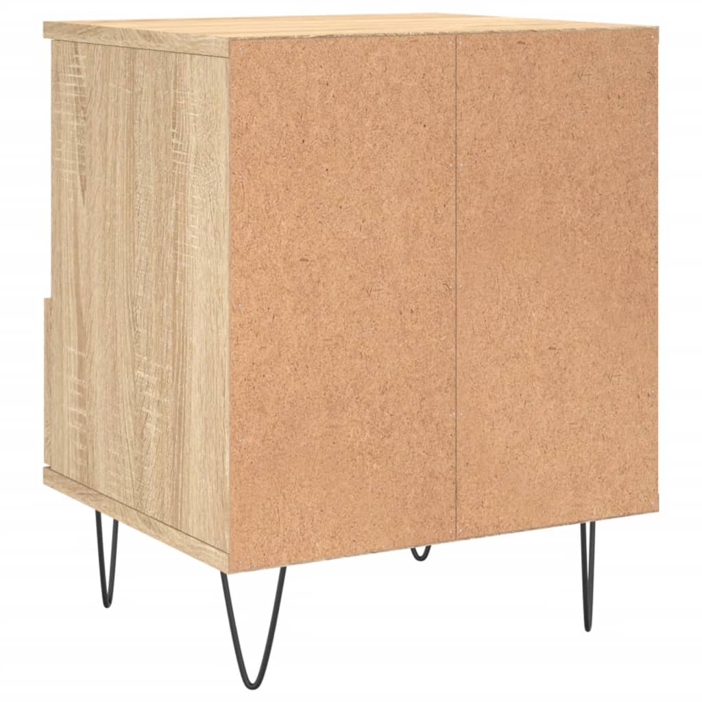 Nattbord 2 stk sonoma eik 40x35x50 cm konstruert tre