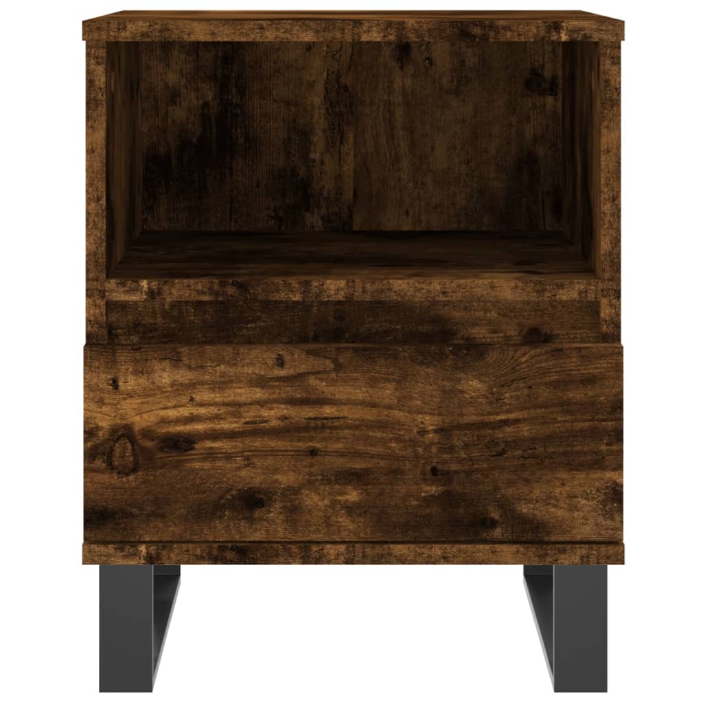 Nattbord 2 stk røkt eik 40x35x50 cm konstruert tre