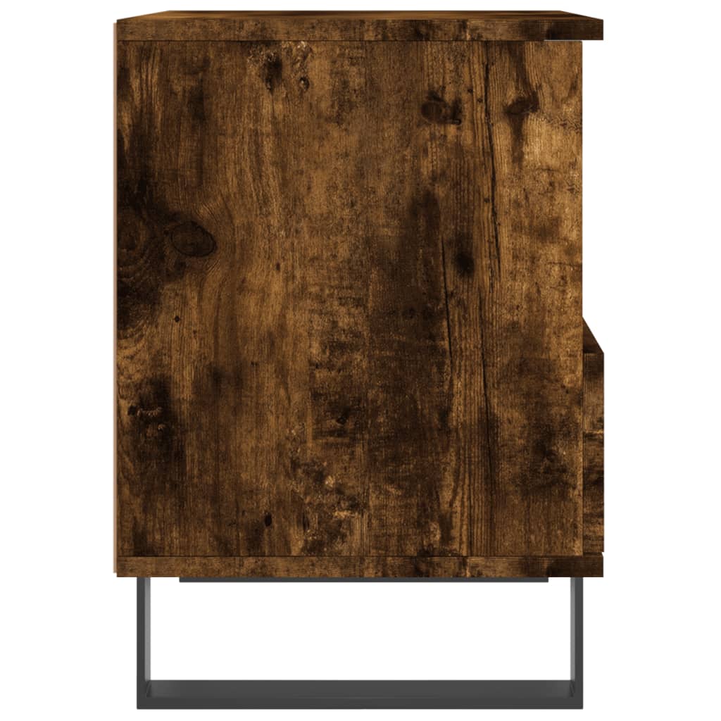 Nattbord 2 stk røkt eik 40x35x50 cm konstruert tre