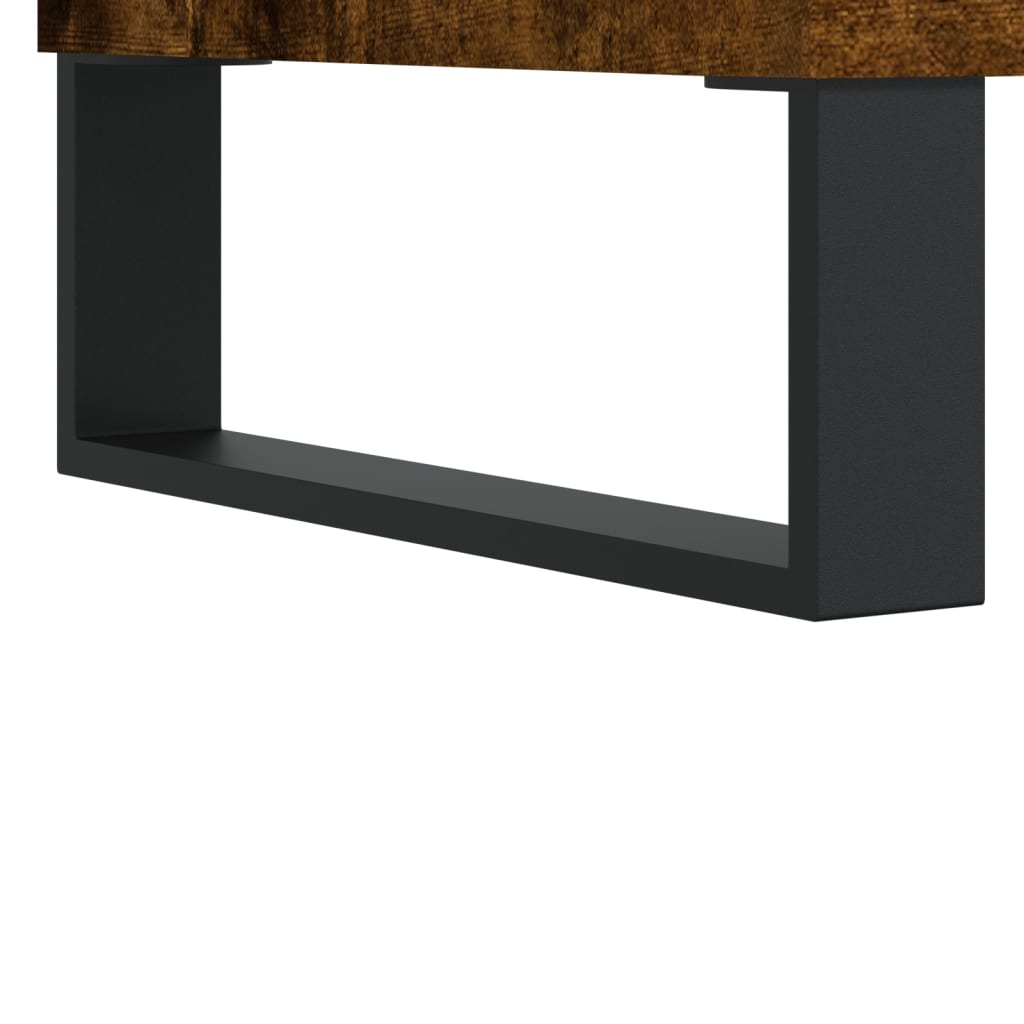 Nattbord 2 stk røkt eik 40x35x50 cm konstruert tre