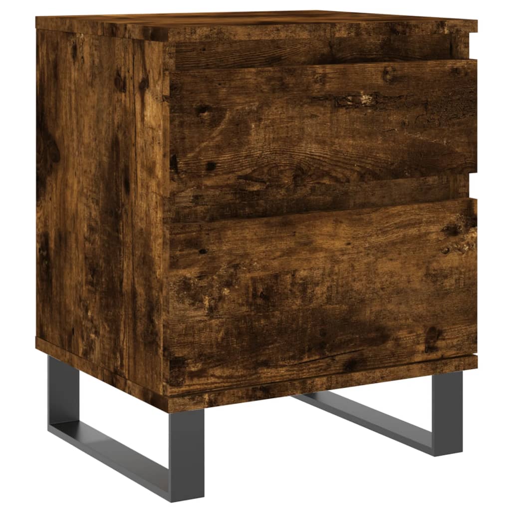 Nattbord røkt eik 40x35x50 cm konstruert tre