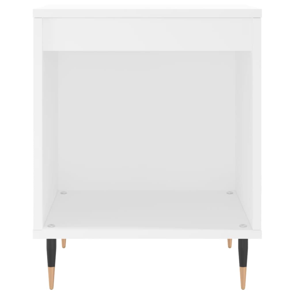 Nattbord 2 stk hvit 40x35x50 cm konstruert tre