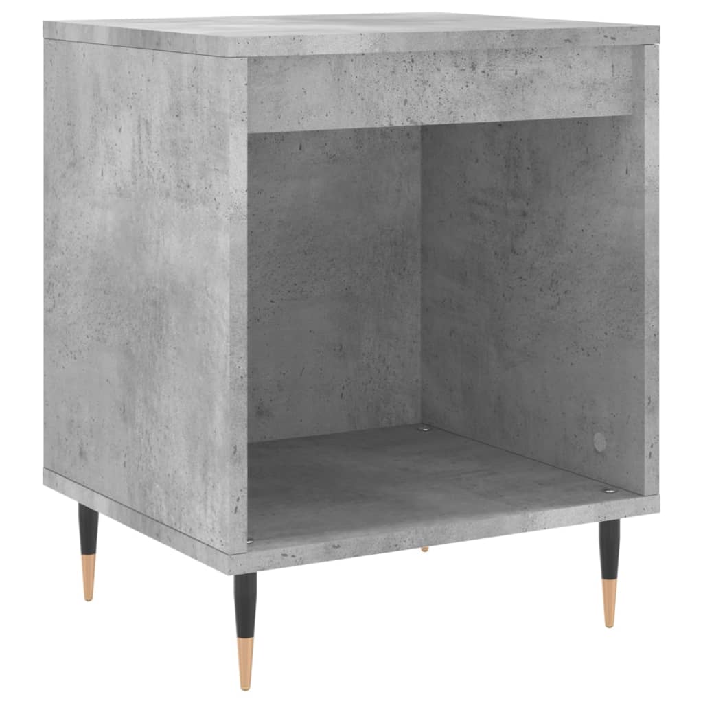Nattbord 2 stk betonggrå 40x35x50 cm konstruert tre