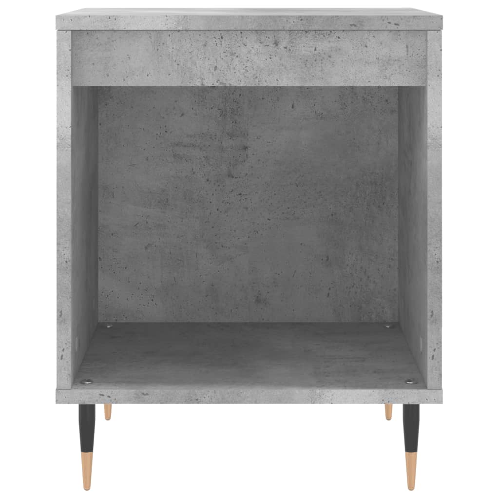 Nattbord 2 stk betonggrå 40x35x50 cm konstruert tre