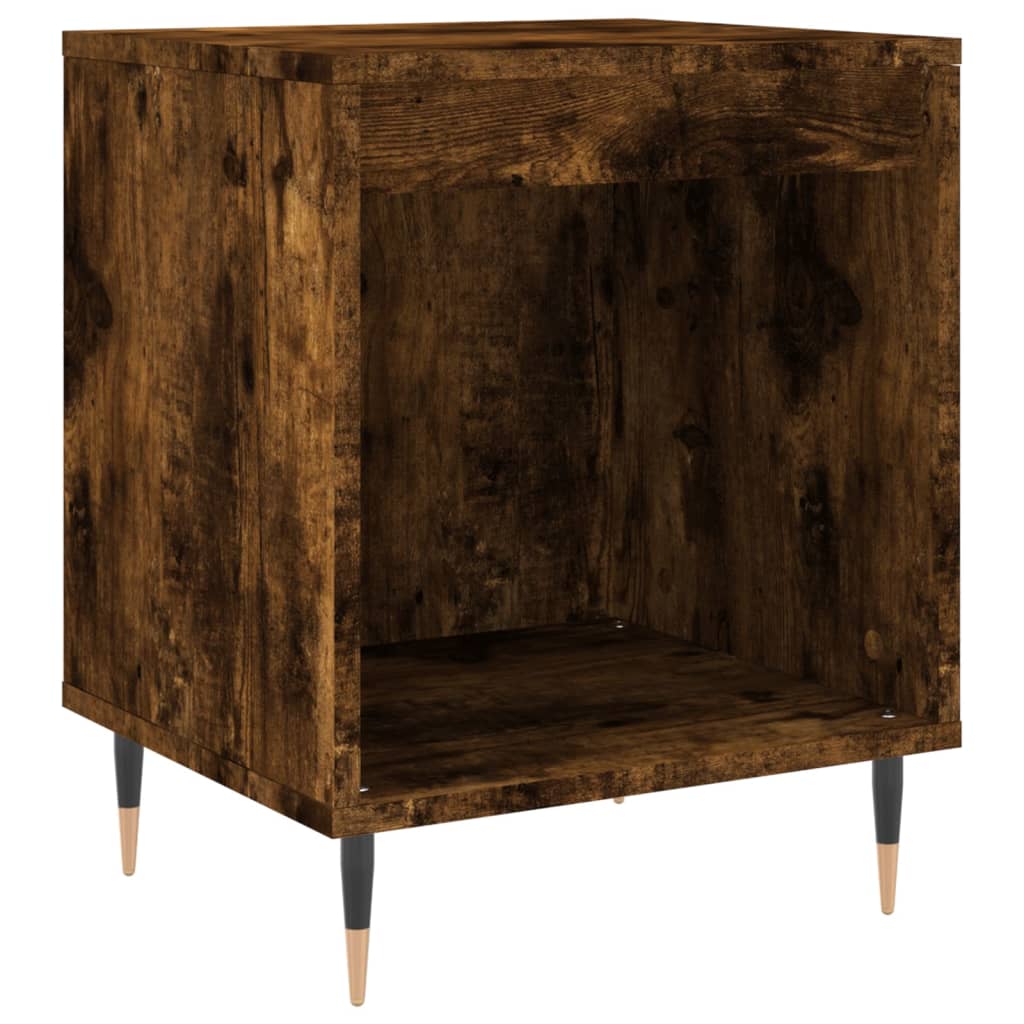 Nattbord 2 stk røkt eik 40x35x50 cm konstruert tre