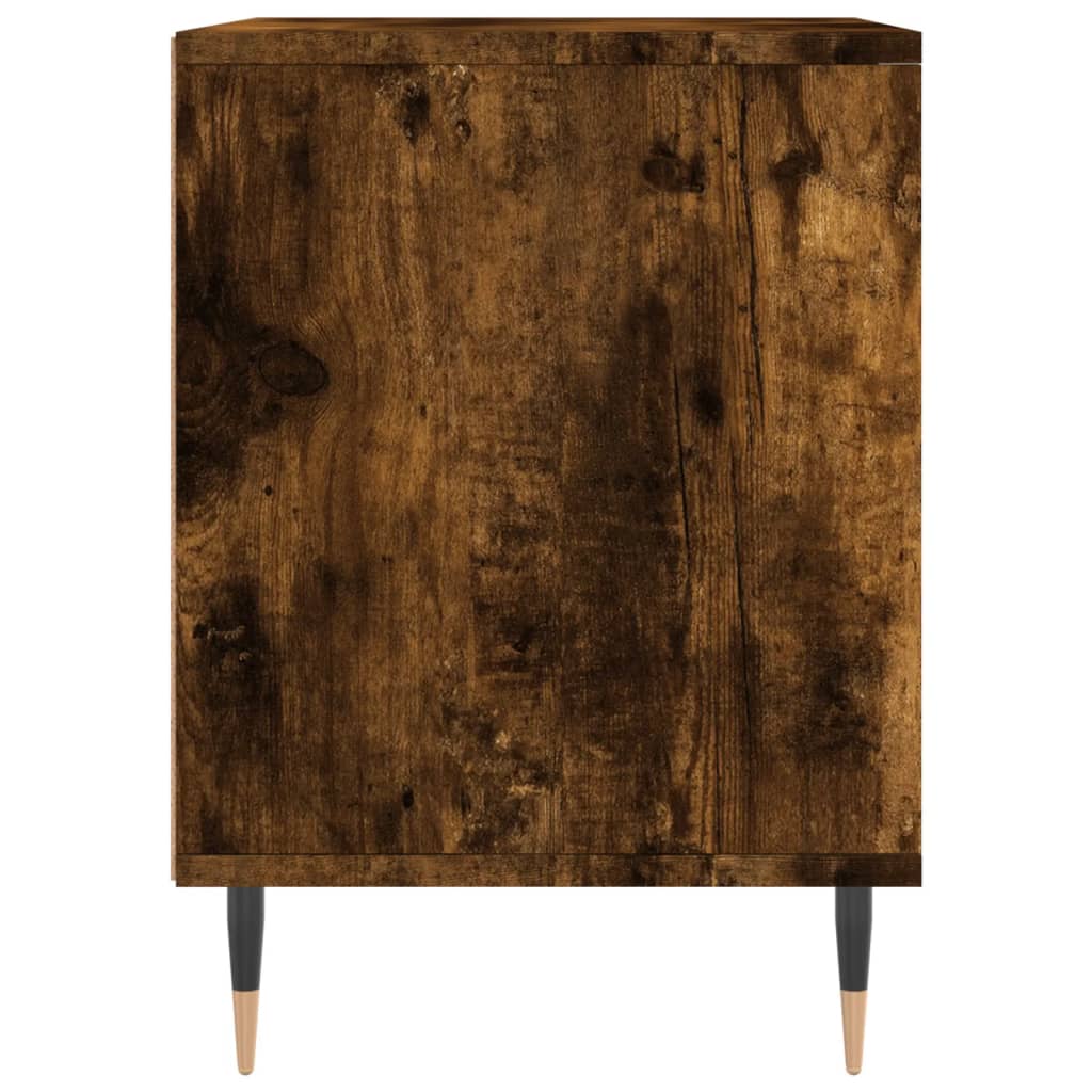 Nattbord 2 stk røkt eik 40x35x50 cm konstruert tre