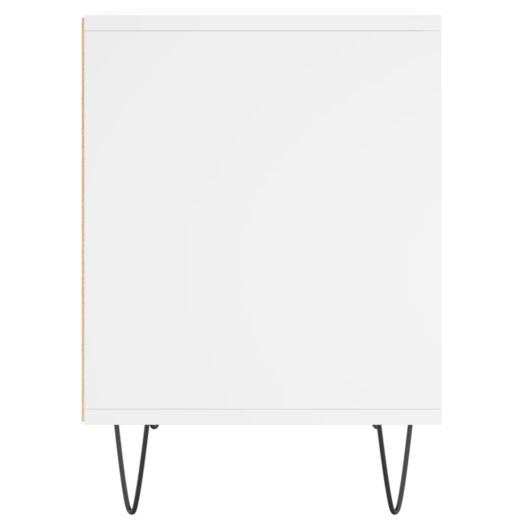 Nattbord 2 stk hvit 40x35x50 cm konstruert tre
