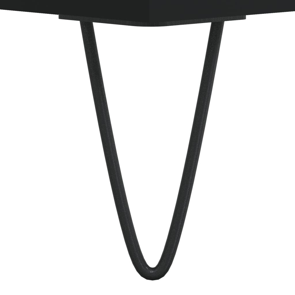 Nattbord 2 stk svart 40x35x50 cm konstruert tre