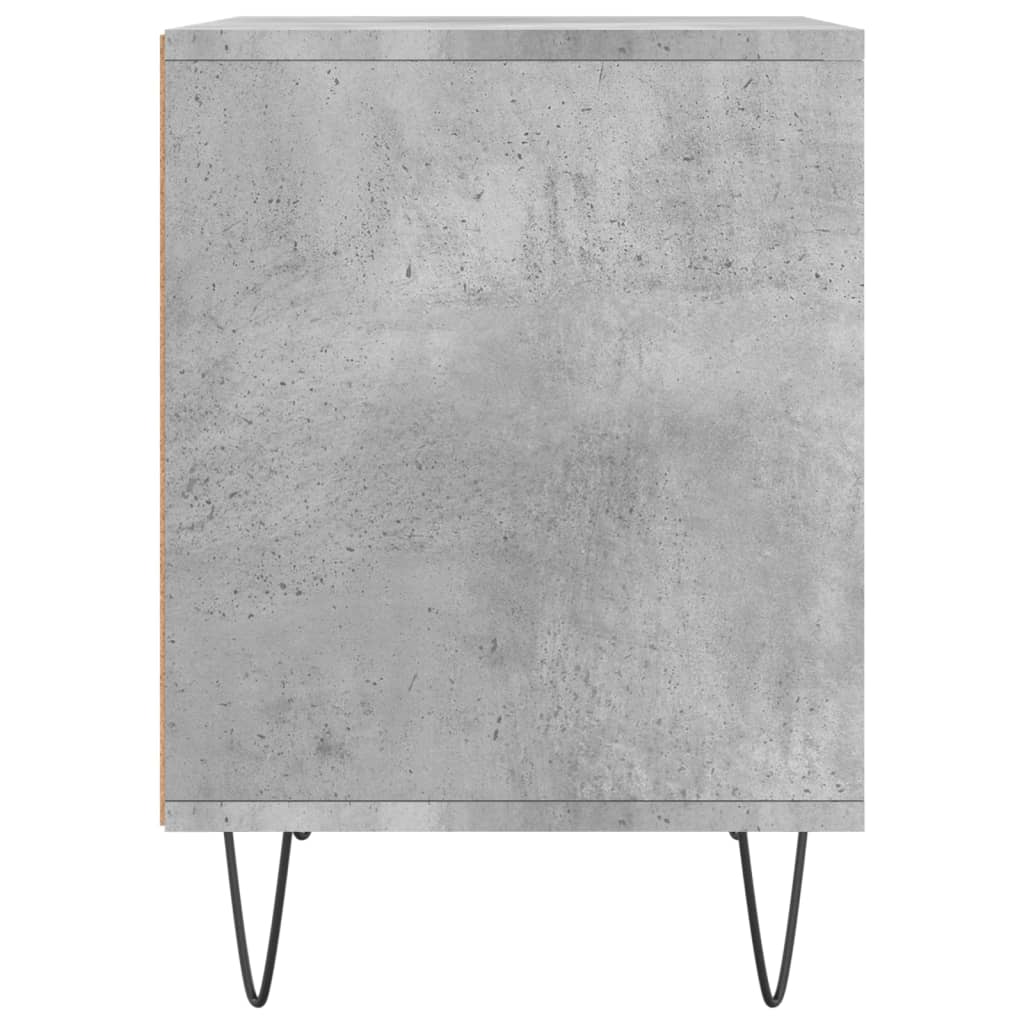 Nattbord 2 stk betonggrå 40x35x50 cm konstruert tre