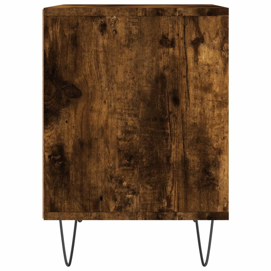 Nattbord 2 stk røkt eik 40x35x50 cm konstruert tre