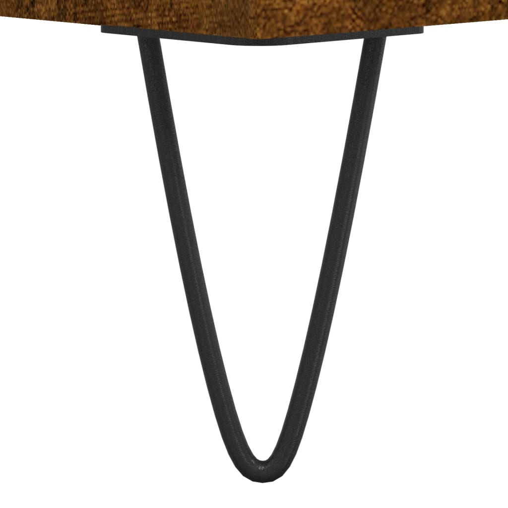 Nattbord 2 stk røkt eik 40x35x50 cm konstruert tre