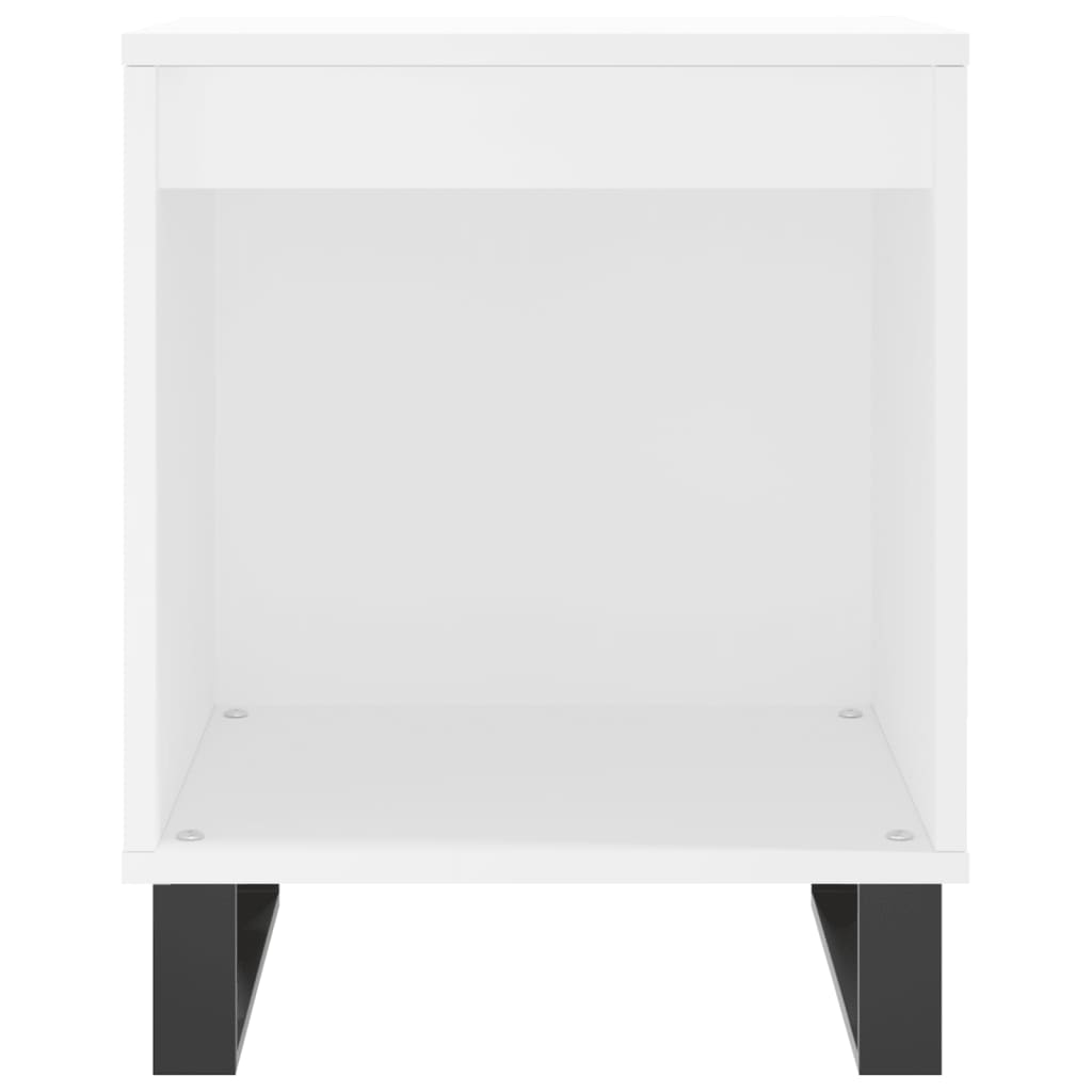 Nattbord 2 stk hvit 40x35x50 cm konstruert tre
