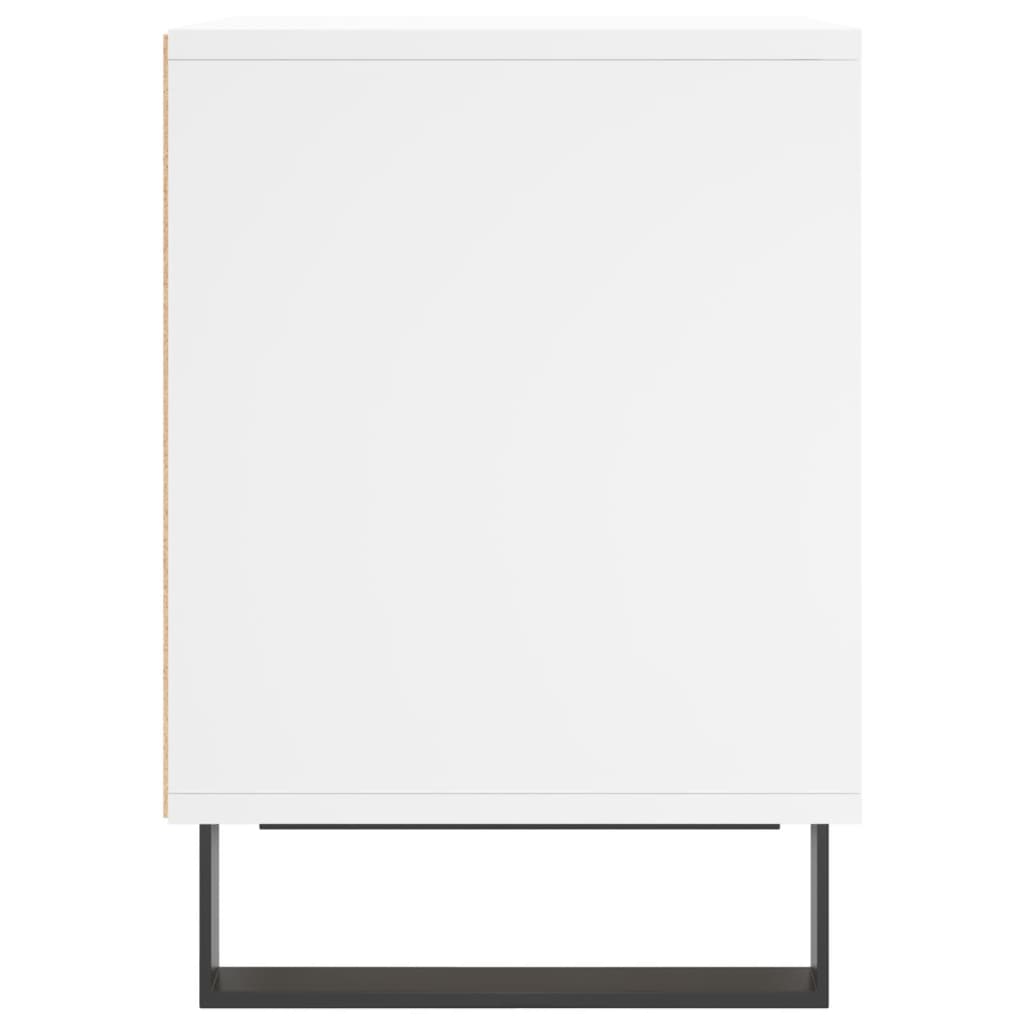 Nattbord 2 stk hvit 40x35x50 cm konstruert tre