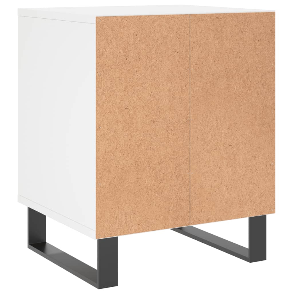 Nattbord 2 stk hvit 40x35x50 cm konstruert tre