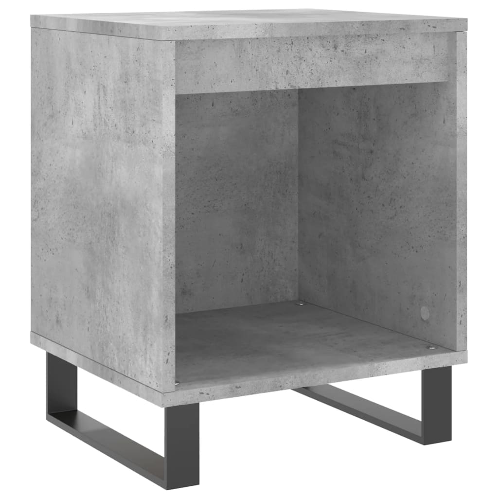 Nattbord 2 stk betonggrå 40x35x50 cm konstruert tre