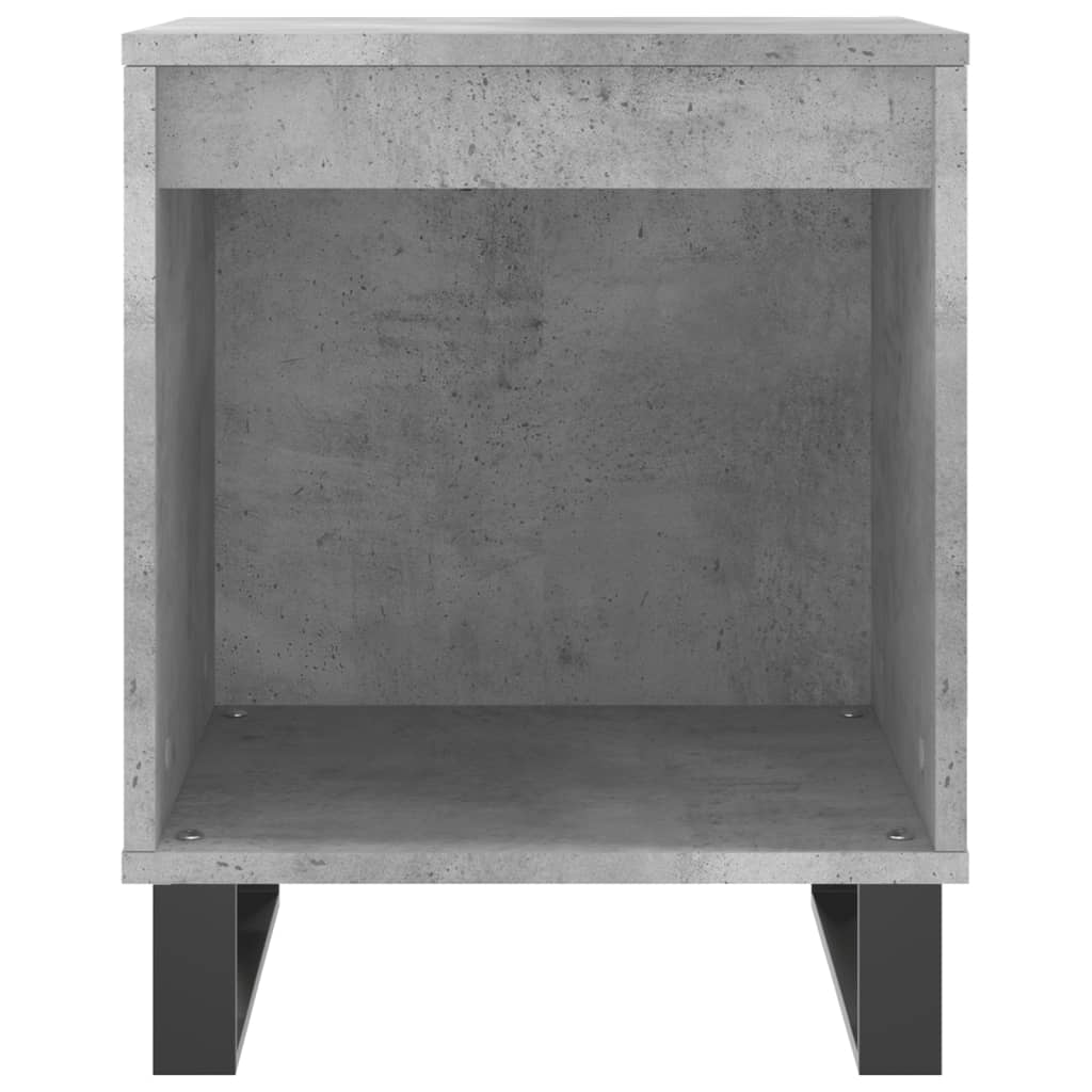 Nattbord 2 stk betonggrå 40x35x50 cm konstruert tre