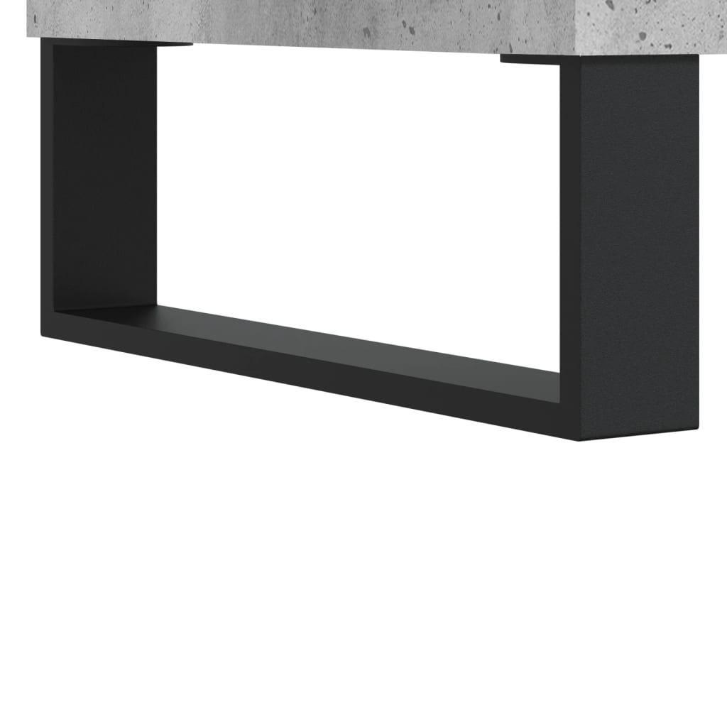 Nattbord 2 stk betonggrå 40x35x50 cm konstruert tre