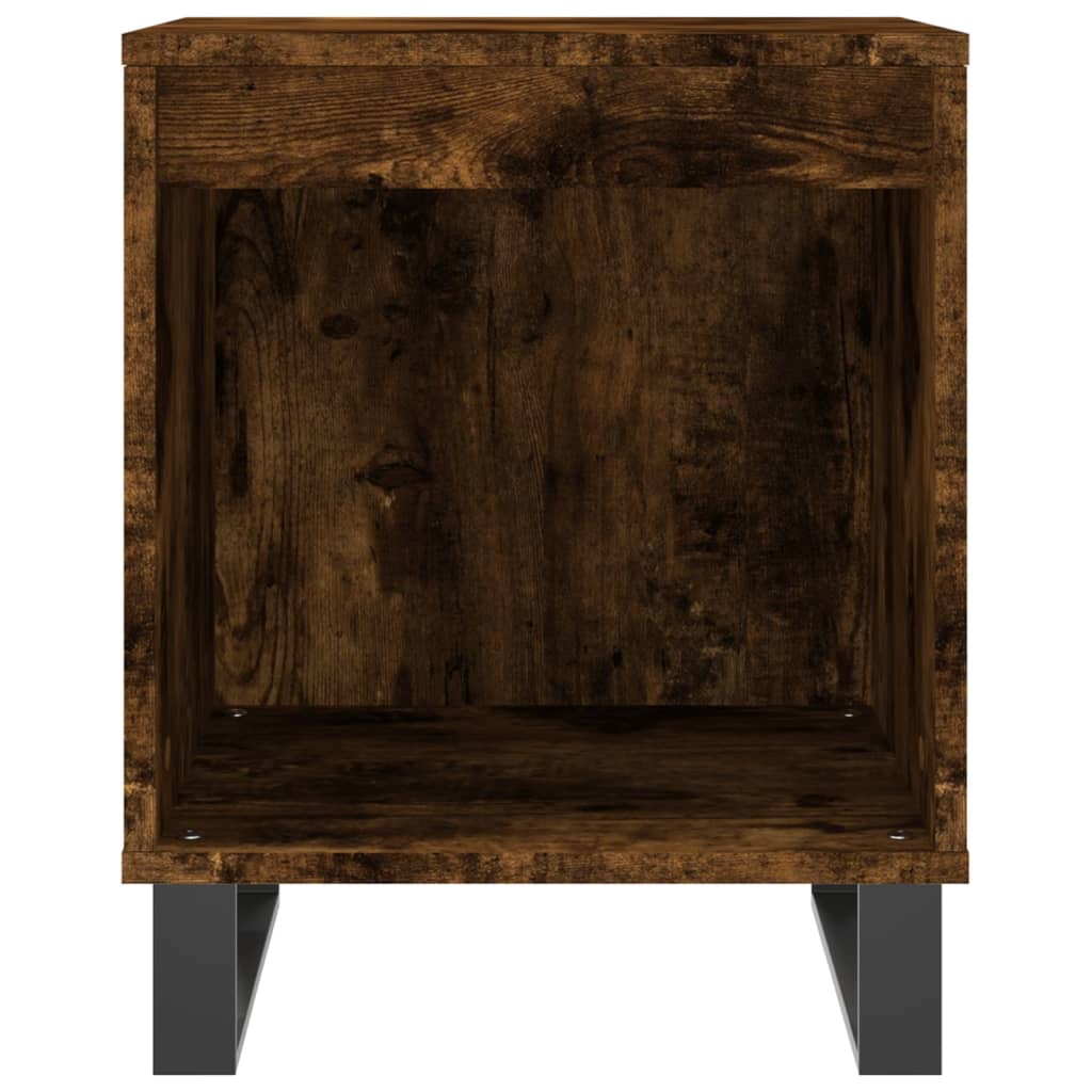 Nattbord 2 stk røkt eik 40x35x50 cm konstruert tre