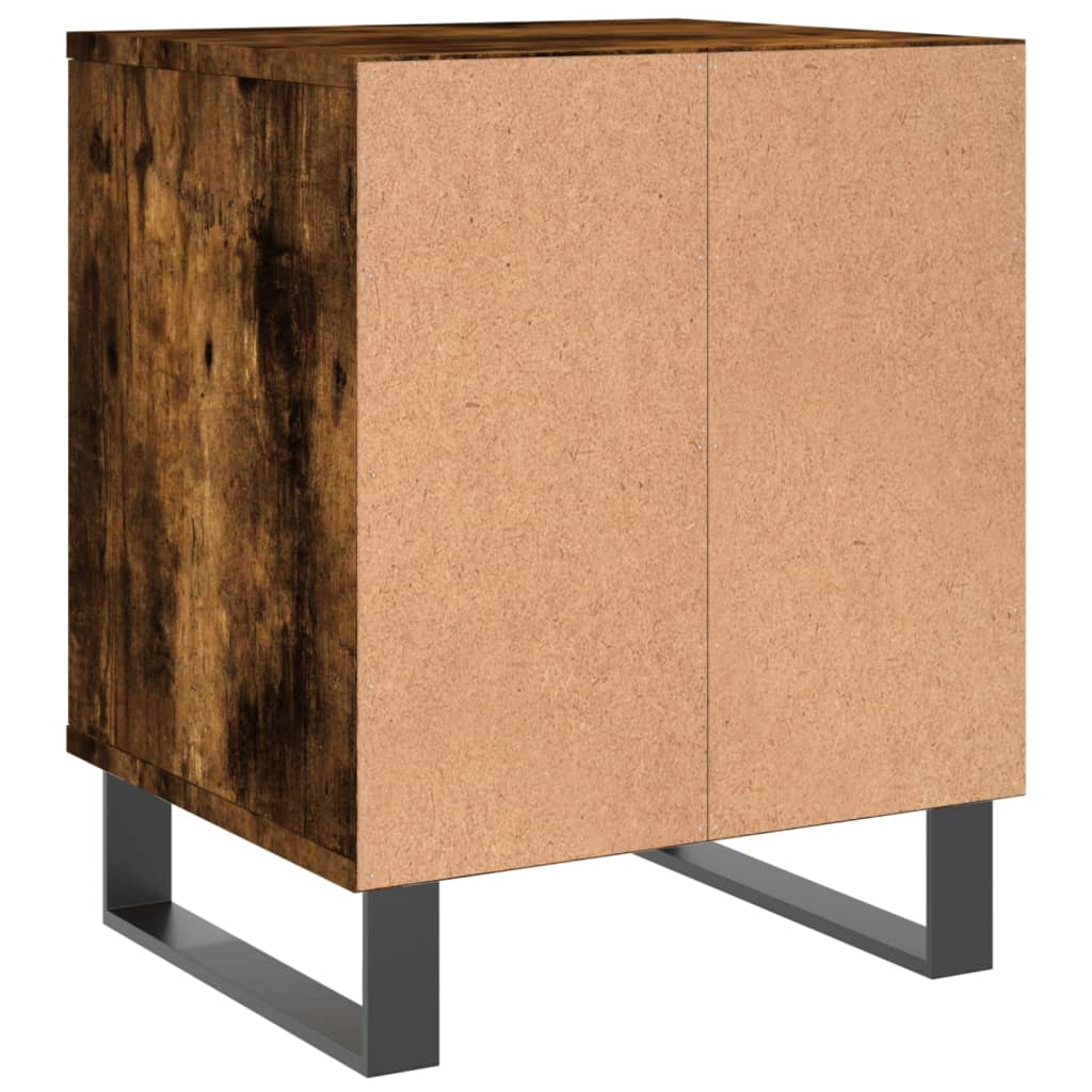 Nattbord 2 stk røkt eik 40x35x50 cm konstruert tre