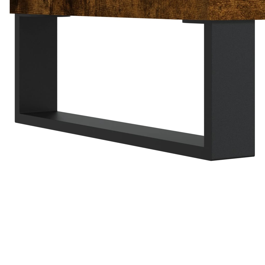 Nattbord 2 stk røkt eik 40x35x50 cm konstruert tre