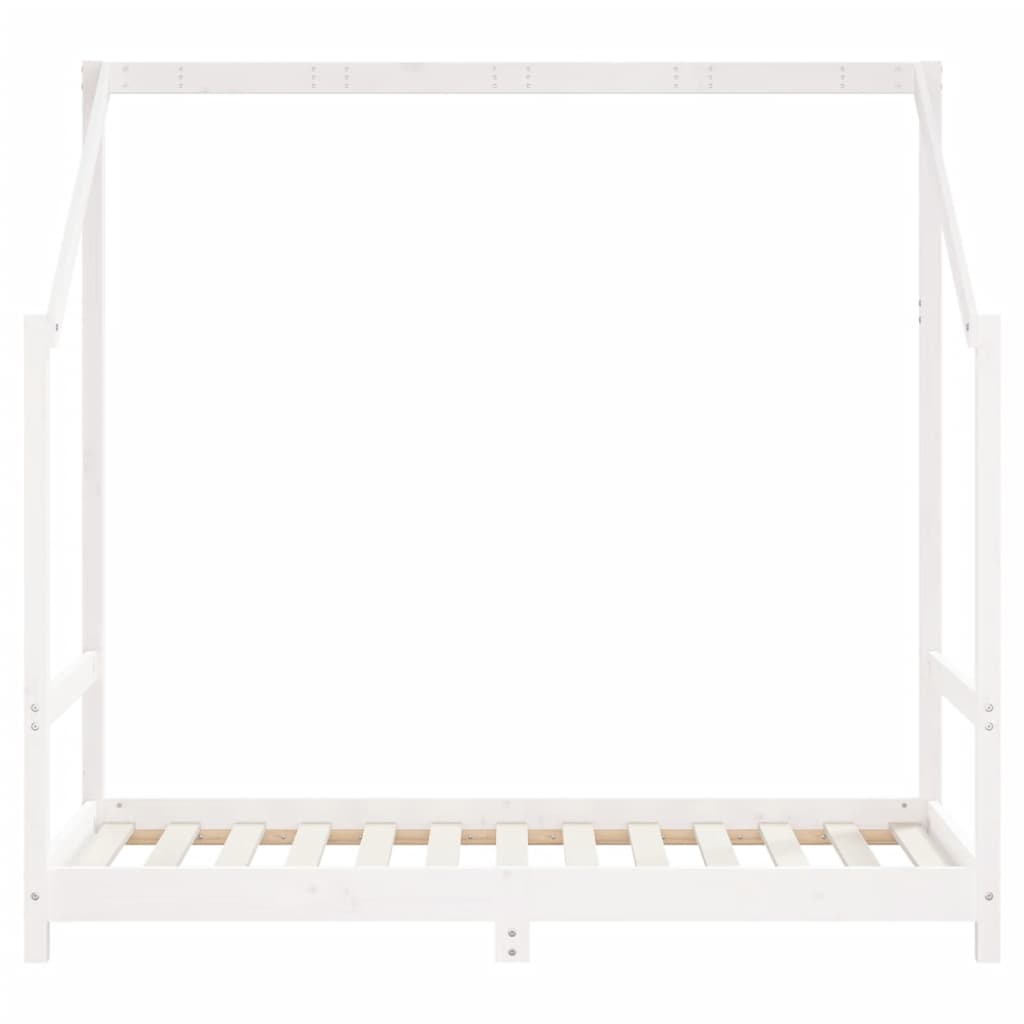 Barnesengeramme hvit 80x160 cm heltre furu