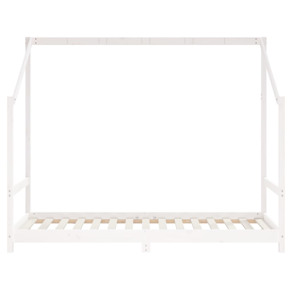 Barnesengeramme hvit 90x190 cm heltre furu