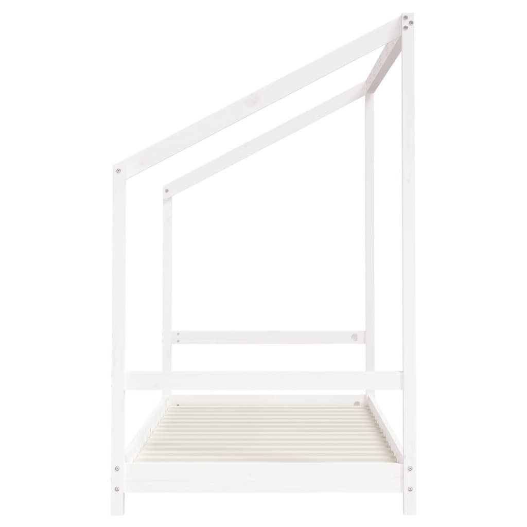 Barnesengeramme hvit 90x190 cm heltre furu