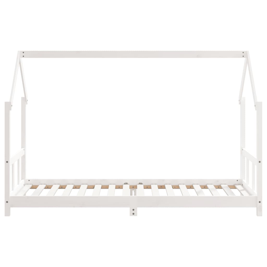 Barnesengeramme hvit 90x200 cm heltre furu