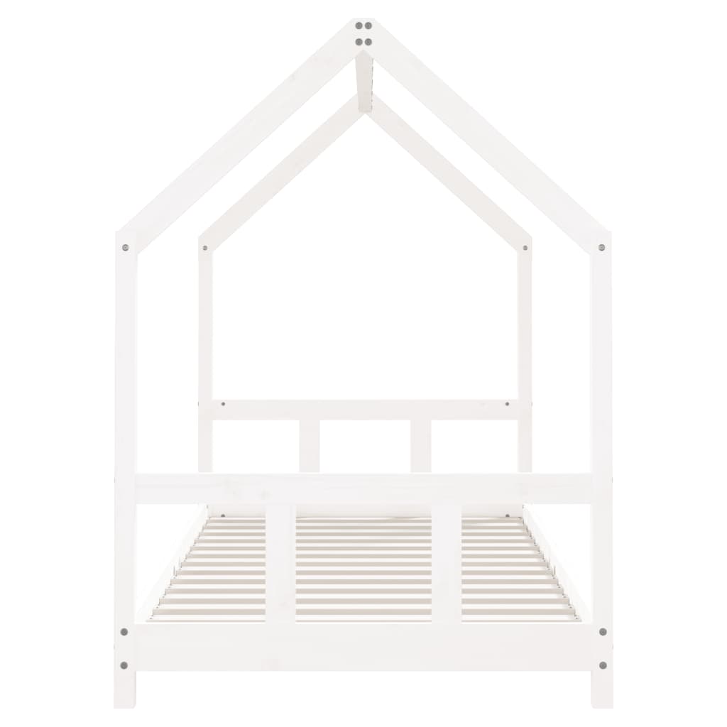 Barnesengeramme hvit 90x190 cm heltre furu
