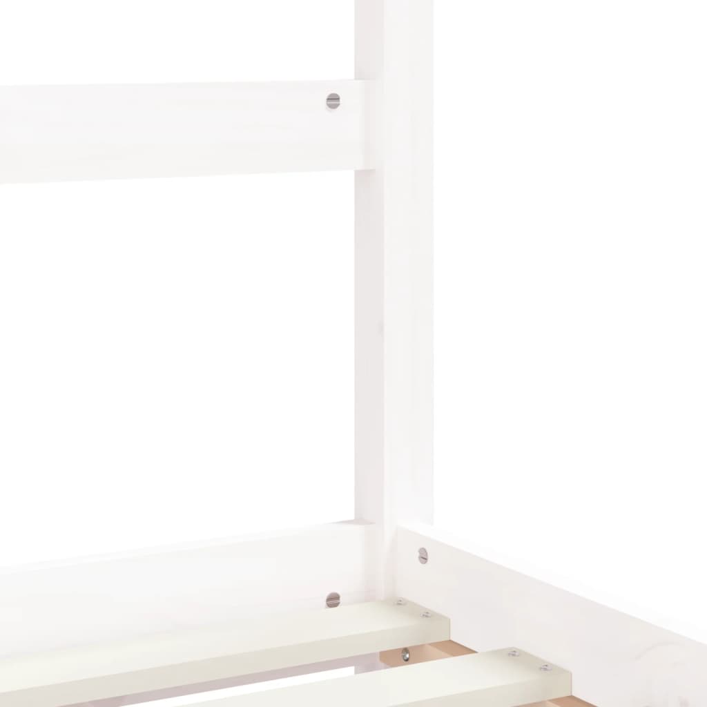 Barnesengeramme hvit 90x190 cm heltre furu