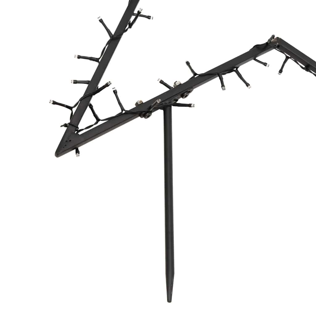 Julelysdekorasjon med pigger stjerne 115 LEDs 85 cm