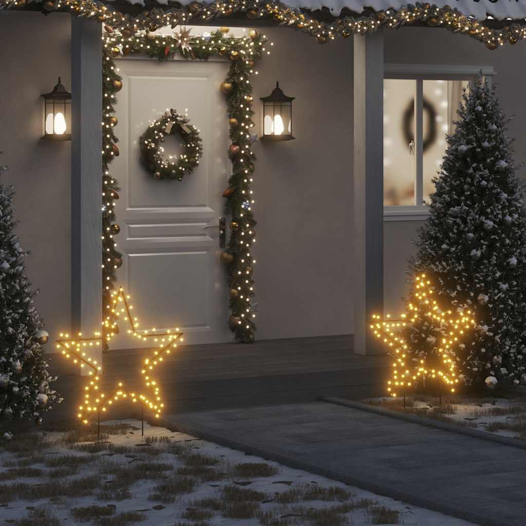 Julelysdekorasjon med pigger stjerne 115 LEDs 85 cm