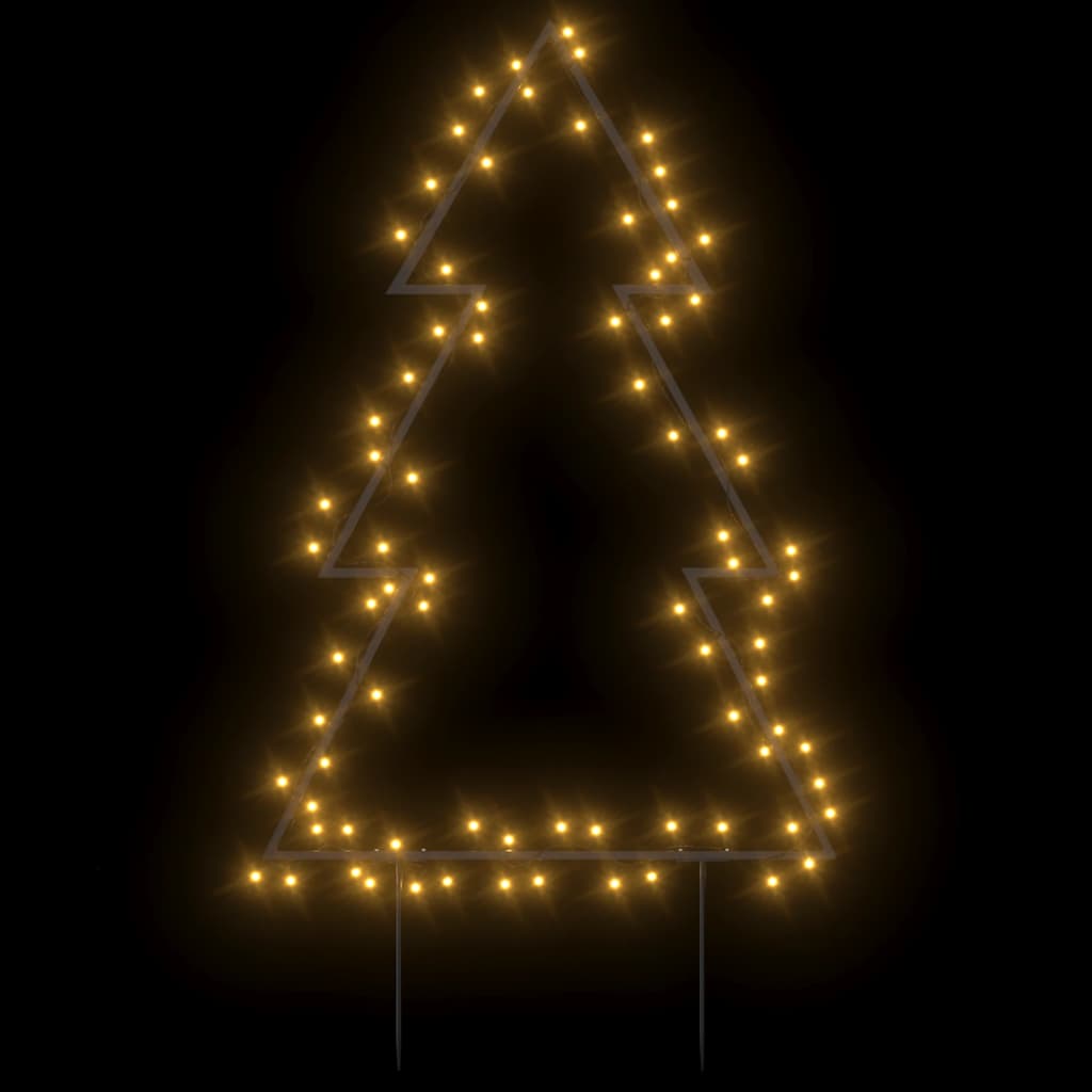 Julelysdekorasjon med plugger tre 80 LEDs 60 cm