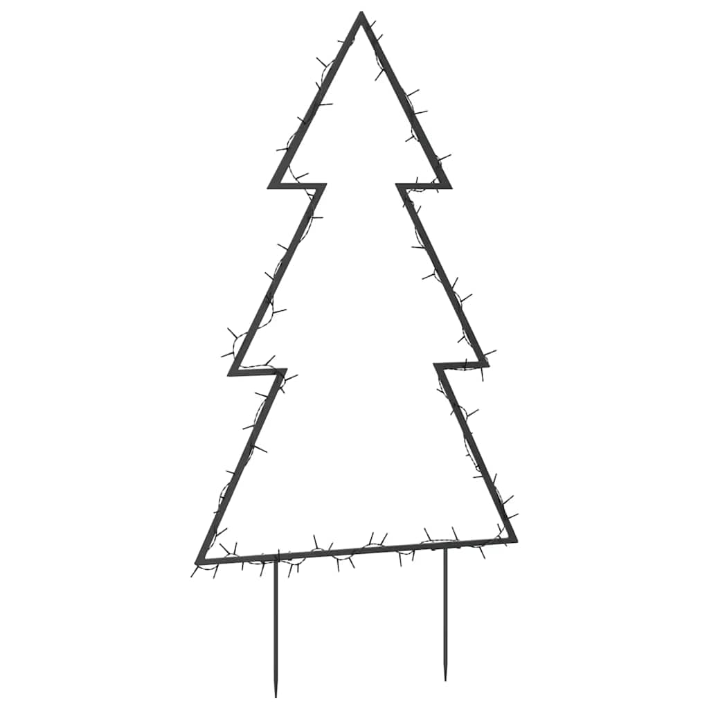 Julelysdekorasjon med plugger tre 80 LEDs 60 cm