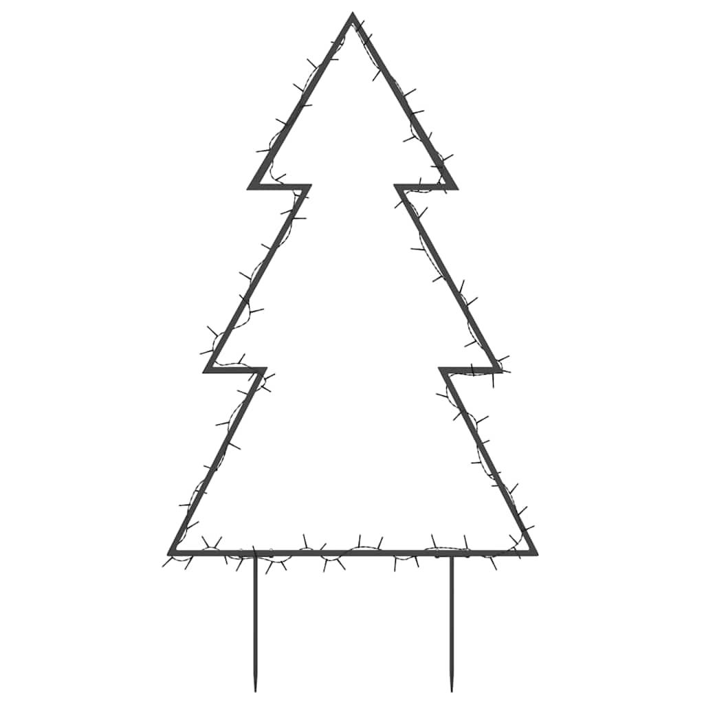 Julelysdekorasjon med plugger tre 80 LEDs 60 cm