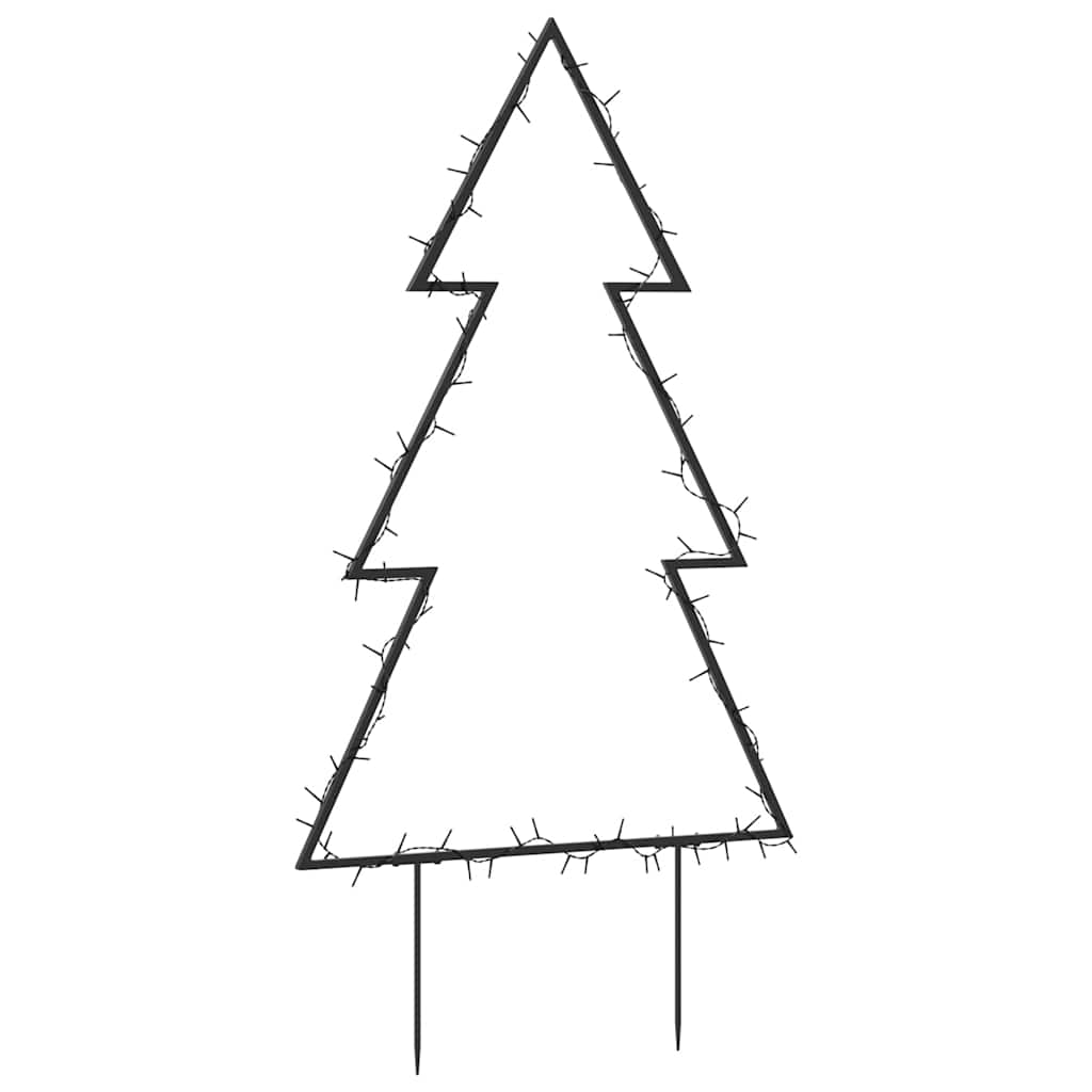 Julelysdekorasjon med plugger tre 80 LEDs 60 cm