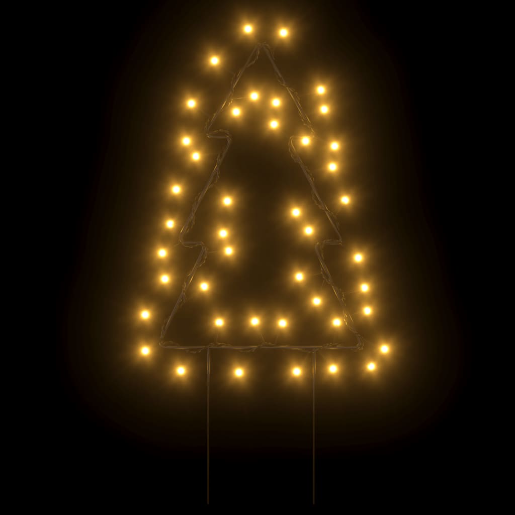Julelysdekorasjon med pigger 3 trær 50 LED 30 cm