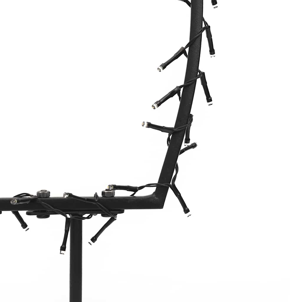 Julelysdekorasjon med pigger meteor 80 LED 62 cm