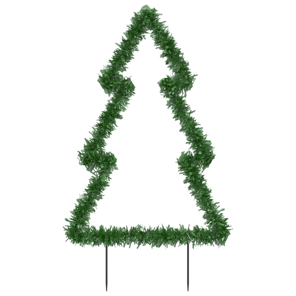 Julelysdekorasjon med jordplugger tre 115 LEDs 90 cm
