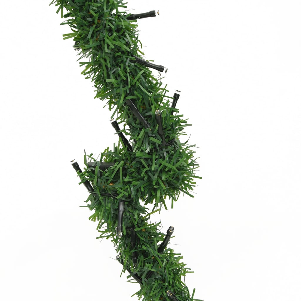 Julelysdekorasjon med jordplugger tre 115 LEDs 90 cm