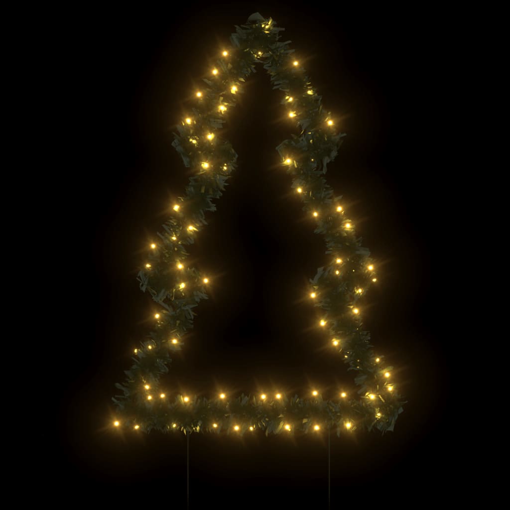 Julelysdekorasjon med plugger tre 80 LEDs 60 cm
