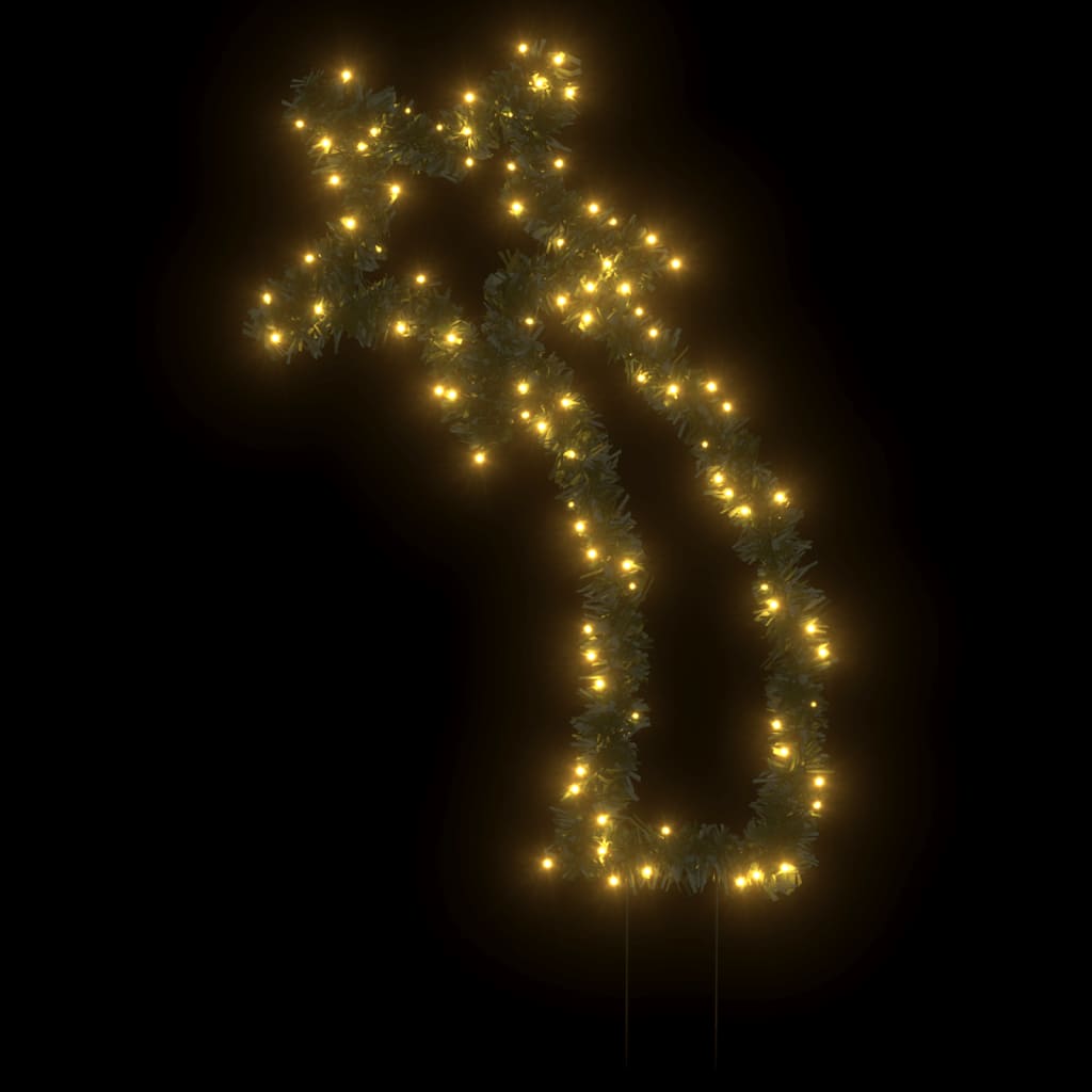 Julelysdekorasjon med pigger meteor 115 LEDs 89 cm