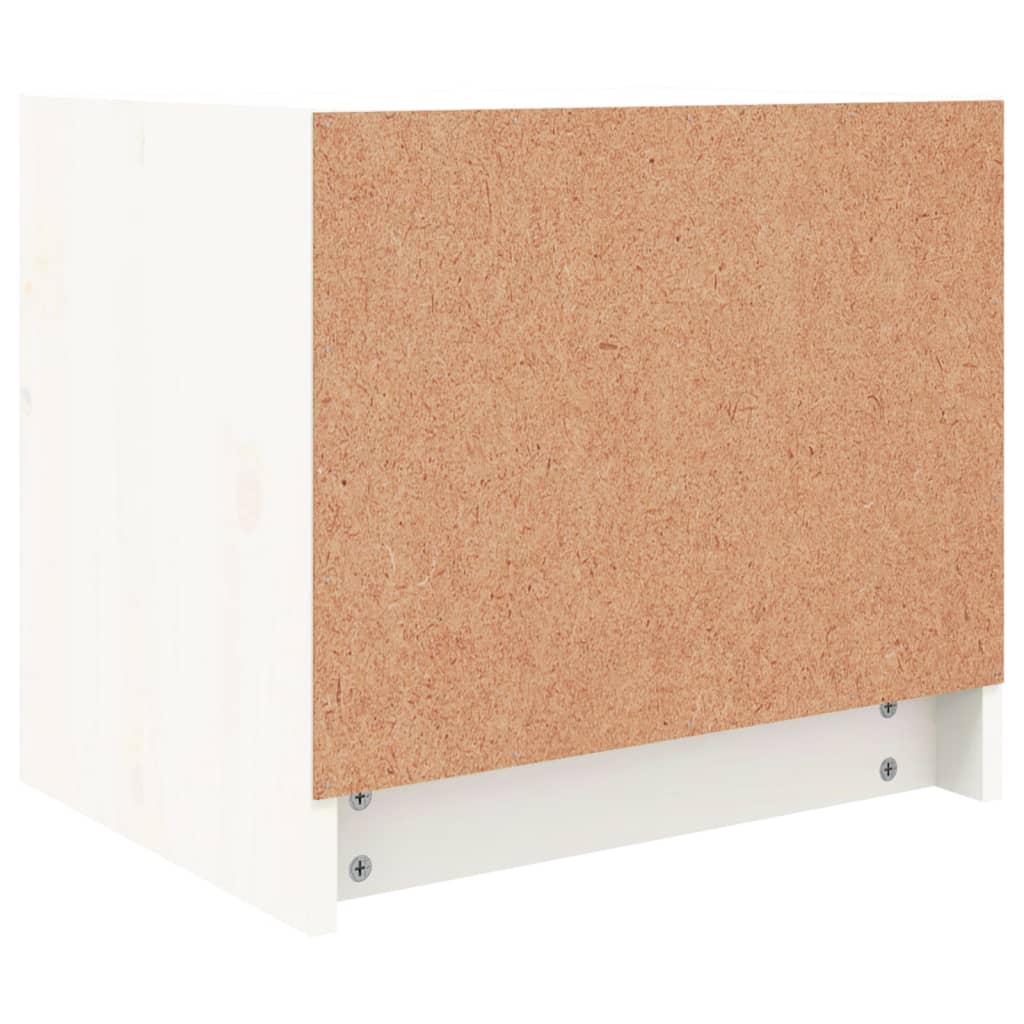 Nattbord 2 stk hvit 40x31x35,5 cm heltre furu