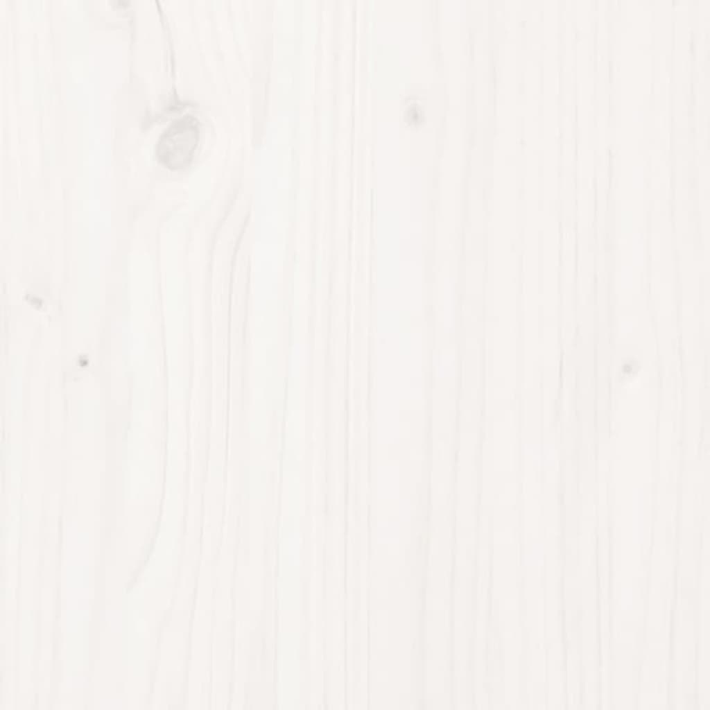 Nattbord 2 stk hvit 40x31x35,5 cm heltre furu