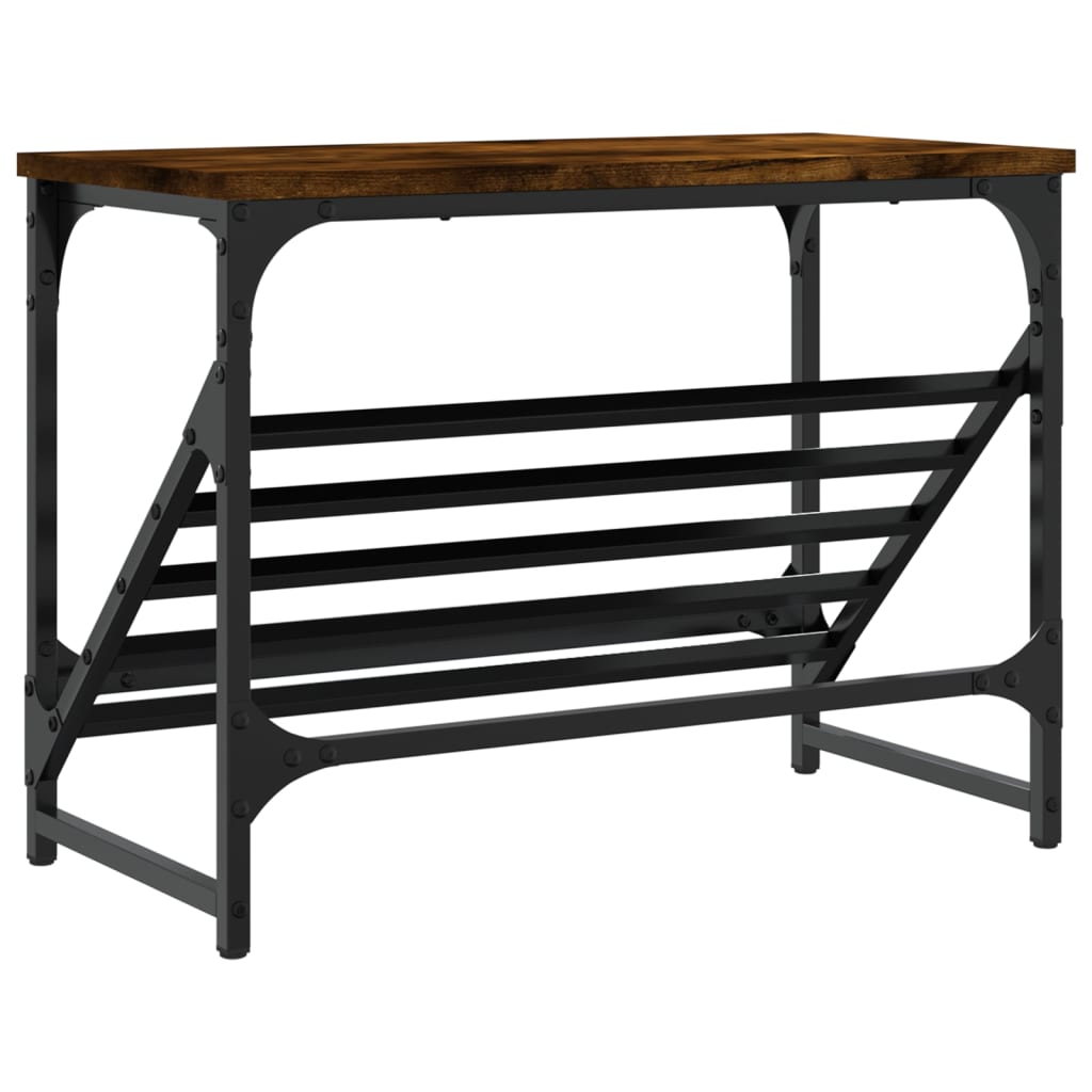 Skohylle røkt eik 60x30x45 cm konstruert tre